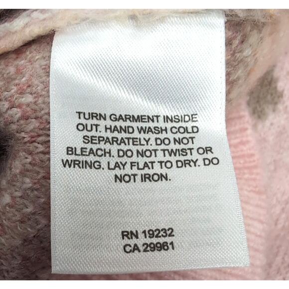 Alfred Dunner Fair Isle Sweater Womens Plus Size Pink 3X Embroidered NEW NWT $73 - Picture 6 of 13